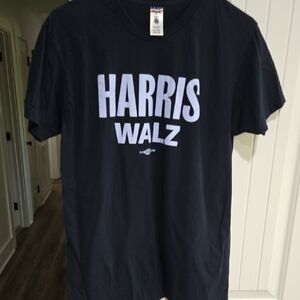 Harris Walz Campaign T-Shirt in Navy